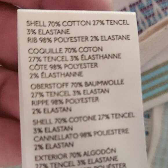 NWT Anthropologie Striped Zip Up Jacket with Hoodie. Size S/M - Picture 16 of 16